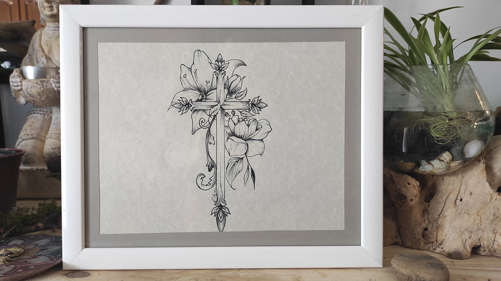 Croix fleurie — vue 2